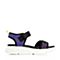 Teenmix/天美意夏专柜同款紫色一字带厚底运动风魔术贴女凉鞋AR751BL8