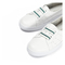 Teenmix/天美意秋专柜同款白色牛皮革松紧带平跟小白鞋女休闲鞋CE602CQ8