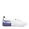 Teenmix/天美意秋专柜同款白/紫色牛皮革平跟魔术贴小白鞋女休闲鞋CE601CQ8