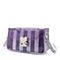 Teenmix/天美意夏专柜同款紫色撞色条纹斜跨小方包女包X1514BX8