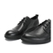 Teenmix/天美意秋专柜同款黑色牛皮革商务风方跟男单鞋2JG01CM8