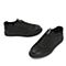 Teenmix/天美意秋专柜同款黑色牛皮革/织物平跟男休闲鞋2JI01CM8