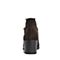 Teenmix/天美意冬商场同款啡色羊绒皮革皮带扣优雅粗跟女短靴CHD40DD8