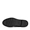 Teenmix/天美意冬商场同款黑色牛皮革皮带扣方跟女短靴CBE49DD8