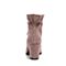 Teenmix/天美意冬商场同款暗粉色弹力布通勤风粗高跟女短靴CFZ42DD8