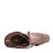 Teenmix/天美意冬商场同款暗粉色弹力布通勤风粗高跟女短靴CFZ42DD8