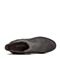 Teenmix/天美意冬商场同款灰色牛剖层皮革方跟切尔西靴女短靴AS381DD8