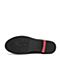 Teenmix/天美意冬商场同款黑色牛剖层革舒适方跟女短靴(绒里)AT031DD8