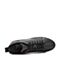 Teenmix/天美意冬商场同款黑色牛皮革撞色平跟休闲靴女短靴CGN40DD8