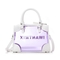 Teenmix/天美意春新款商场同款紫/白色牛剖层皮革时尚趣味背提包X1612AX9