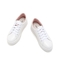 Teenmix/天美意春新款商场同款粉/白色牛皮革女休闲鞋板鞋AT301AM9