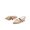 Teenmix/天美意春新款商场同款杏色尖头豹纹扣带方跟女皮凉鞋AT801AH9