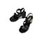 Teenmix/天美意夏新款商场同款黑色简约高跟女皮凉鞋6K206BL9