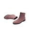 Teenmix/天美意冬新款商场同款粉色短靴女绒面波浪钻饰皮靴COH45DD9
