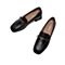 Teenmix/天美意秋商场同款复古方头乐福鞋粗跟牛皮革女单鞋AX331CQ0