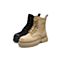 Teenmix/天美意2020冬新款商场同款厚底潮酷工装字母绑带马丁靴牛皮革单绒女短靴AY191DD0
