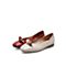 Teenmix/天美意2021春新款商场同款漆皮几何装饰文艺浅口女单鞋CXE07AQ1