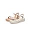 Teenmix/天美意2021夏新款商场同款文艺坡跟一字带舒适时装女凉鞋CYG05BL1