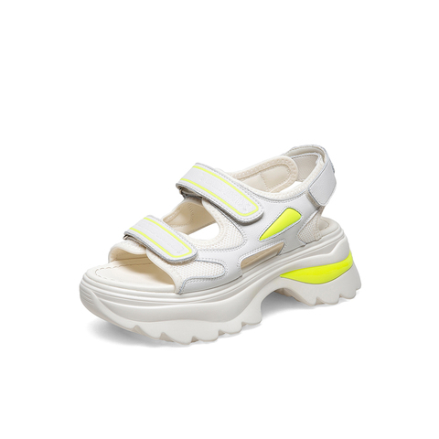 Teenmix/天美意2021夏新款商场同款运动范户外时尚沙滩女凉鞋1LDL4BL1