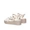 Teenmix/天美意2021夏商场同款细带女皮凉鞋CXM05BL1