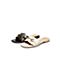 Teenmix/天美意2021夏新款商场同款时尚气质简约金属装饰通勤百搭外穿女皮凉鞋CWP01BT1