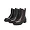 Teenmix/天美意2021冬商场同款马丁靴复古粗高跟帅气女皮中靴CUU60DZ1