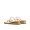 Teenmix/天美意2022夏新款商场同款坡跟套趾珍珠水晶透明女凉拖鞋CTI13BT2