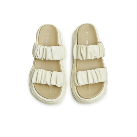 天美意2023夏新款商场同款厚底溶解底柔软舒适女拖鞋BG611BT3