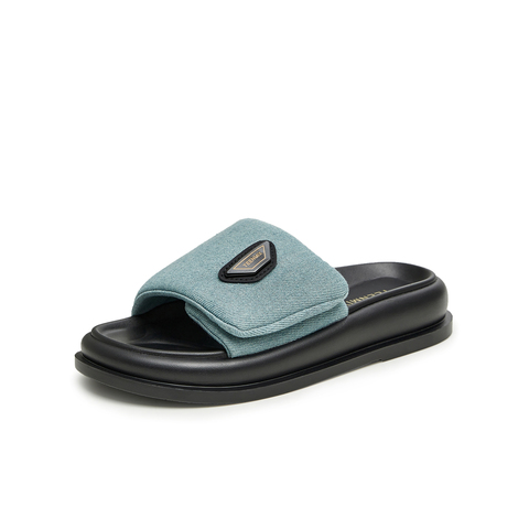 天美意2023夏新款商场同款厚底舒适时尚外穿百搭女拖鞋AK026BT3