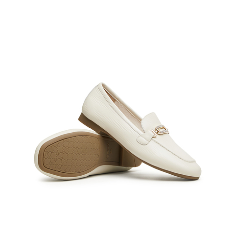 天美意2024春新款商场同款平底舒适通勤单鞋女乐福鞋BI291AA4