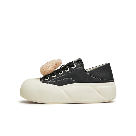 天美意2024春新款商场同款厚底圆头可爱板鞋女休闲鞋BJ101AM4