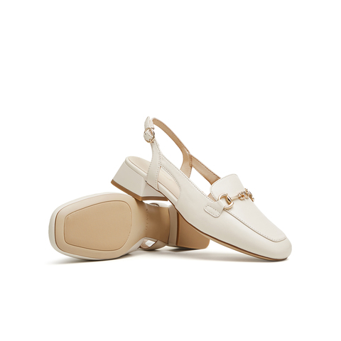 天美意2024夏新款商场同款优雅复古OL通勤包头女凉鞋CYY38BH4