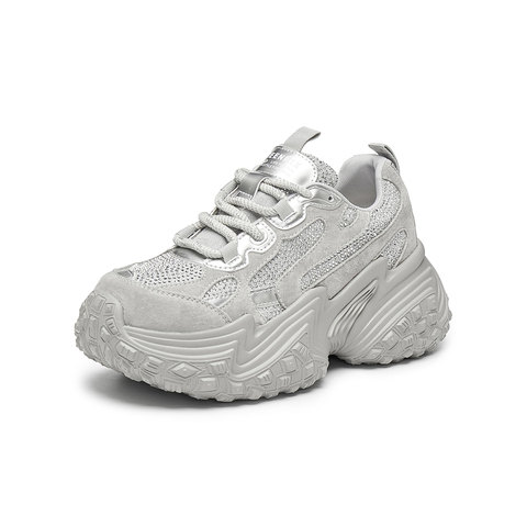 天美意2025春新款厚底增高时尚百搭老爹鞋女休闲鞋KG056AM5