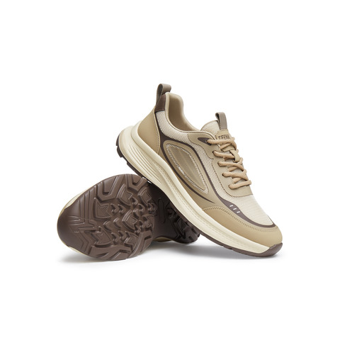 天美意2025夏新款休闲系带潮流百搭厚底增高男网运动鞋WYD11BM5