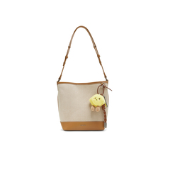 天美意2025秋新款商场同款水桶包单肩百搭通勤女斜挎包X3150CX5