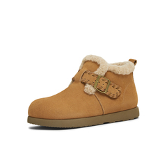 天美意2025冬新款商场同款厚底复古百搭保暖女雪地靴BM111DD5