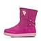 U.S.POLO ASSN./美国马球协会童鞋冬季反毛皮/PU桃红女小童童靴时装靴L50281