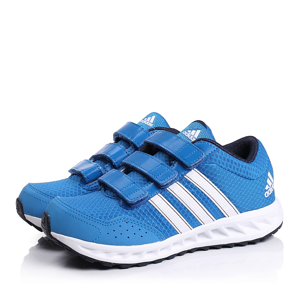 adidas/阿迪达斯童鞋蓝色网布男小中童超轻训练鞋 f32473