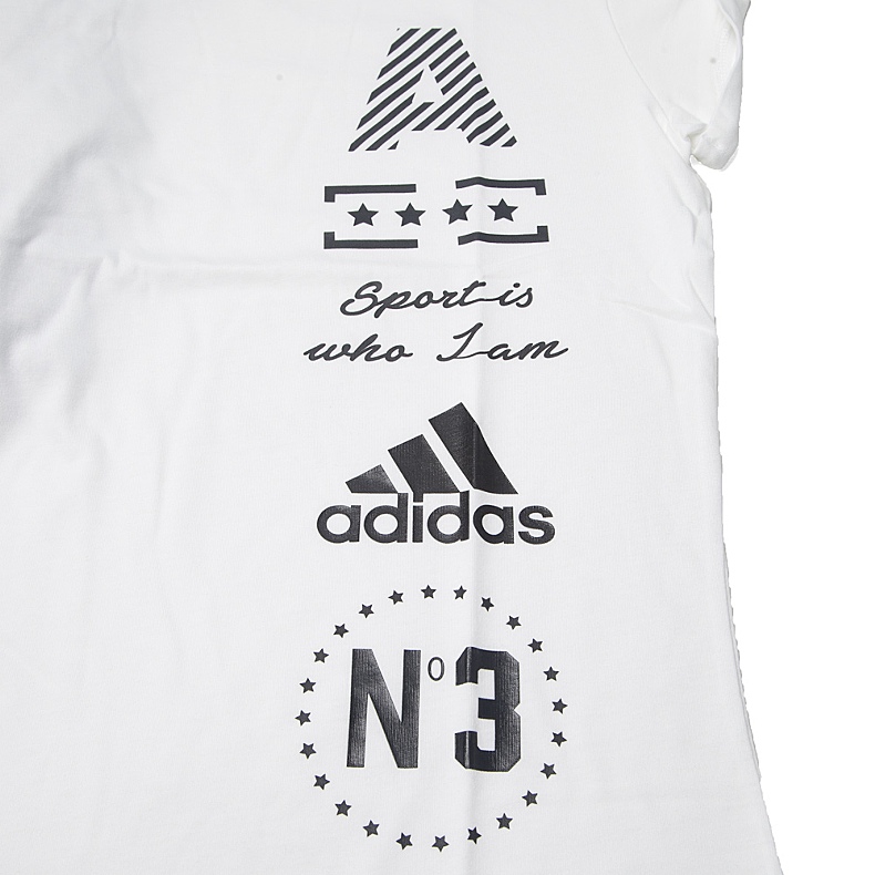 adidas阿迪达斯2017年新款女子athletics items系列短袖t桖cd1128