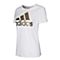 adidas阿迪达斯女子GFX T FOIL LOGO圆领短T恤CX5163