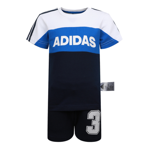 adidas阿迪达斯2020男小童LK G SS TRACKSU短袖套服FM9826