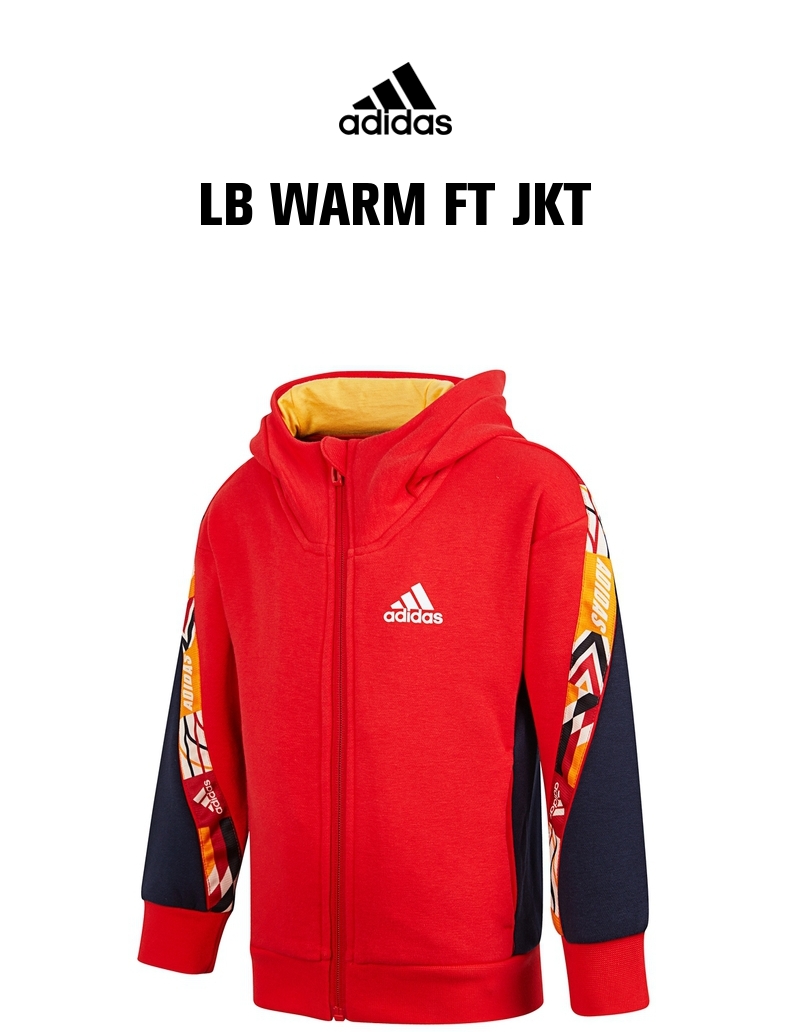 阿迪达斯QC260红色】Adidas Kids阿迪达斯小童2022男小童LB WARM FT JKT