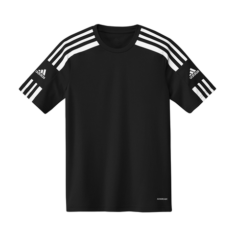 Adidas Kids阿迪达斯小童2022男大童SQUAD 21 JSY Y圆领短T恤GN5739