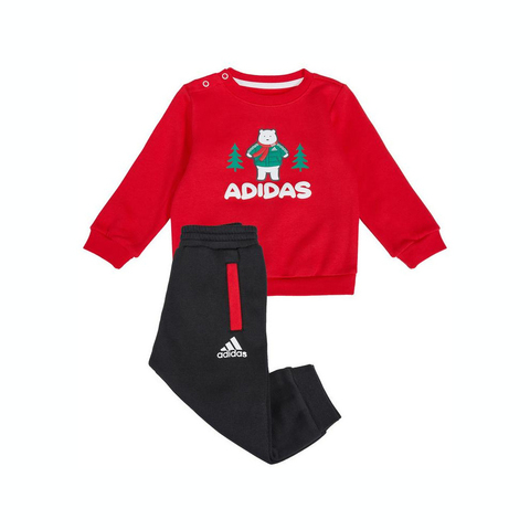 adidas kids阿迪达斯小童2022男婴童IN F GFX FL SET长袖针织套服IA9116