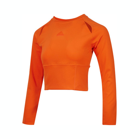 adidas阿迪达斯2024女子FUSTL LS TEE针织无领长TJJ1589