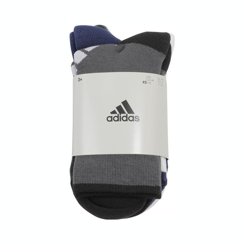 adidas kids阿迪达斯小童2024男大童K WINT SOCKS 3P袜子JF1221