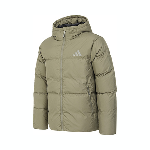 adidas阿迪达斯2024男子PUFFY DOWN JKT厚羽绒服-短JV6188