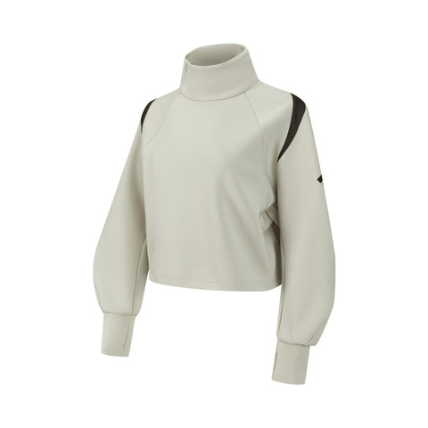 adidas阿迪达斯2024女子FUSTL W P CREW针织圆领套衫JM2456