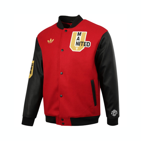 adidas阿迪达斯2024男子MUFC VRCT JKT薄棉服JF0366