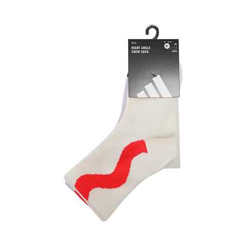 adidas kids阿迪达斯小童2025女大童KIDS GFX CRW 2P中袜优惠装JN3829